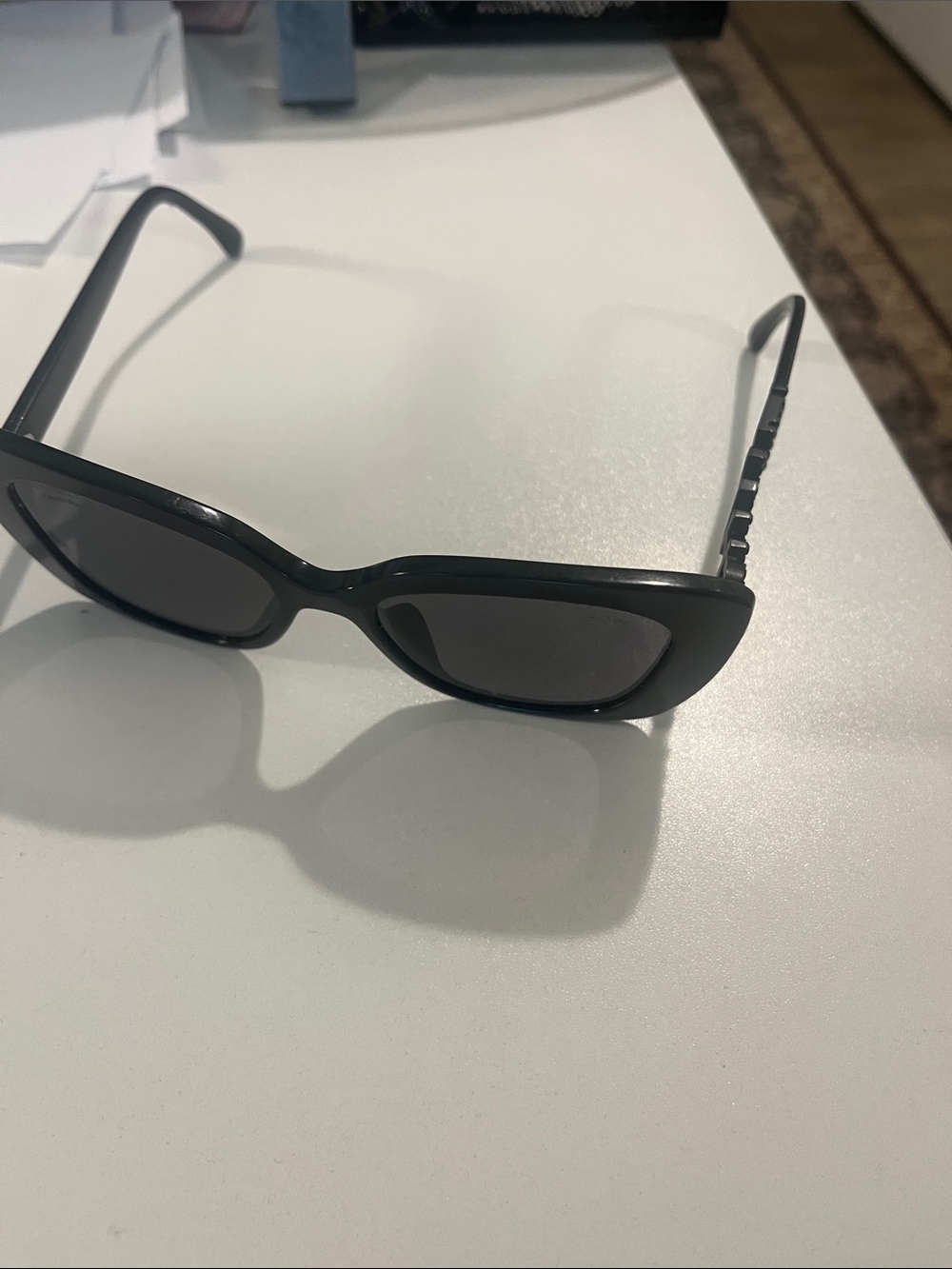 CHANEL Black  Sunglasses